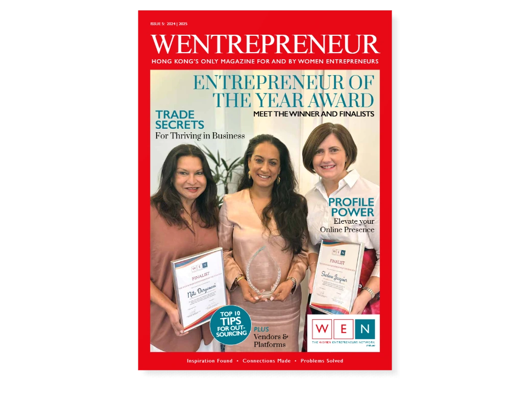 Deepa Jivan receiving Woman Entrepreneur of the Year 2024 award
